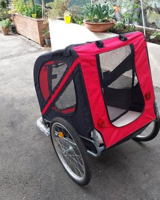Carrellino per cani da bicicletta