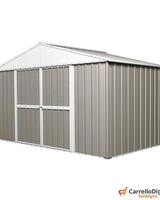 Capanno box esterno lamiera 360x175 grigio chiaro