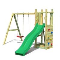 Gioco con Scivolo e due Altalene in legno Funny 3