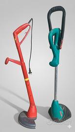 Coppia Tagliabordi Elettrici Bosch e Wolf-Garten