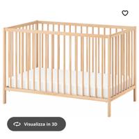 Culla letto con sponde