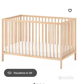 Culla letto con sponde