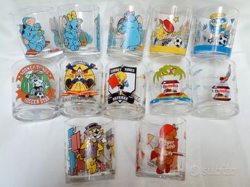 Lotto di 12 bicchieri Nutella 1996-1999