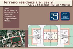 Terreno residenziale edificabile di 1561 mq