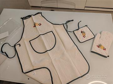 Set presina guanto e grembiule cucina 