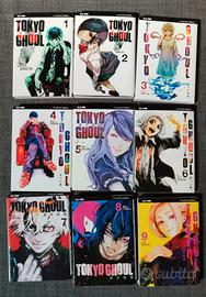 Lotto Manga Tokyo Ghoul completa Volumi 1-9 Nuovi