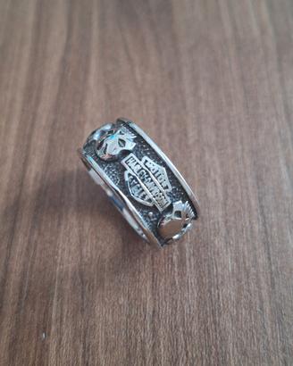 anello skull harley davidson 