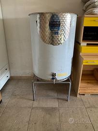 Contenitore serbatoio 400lt acciaio olio vino
