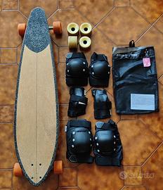 Longboard + Protezioni + Ruote