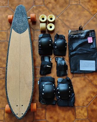Longboard + Protezioni + Ruote