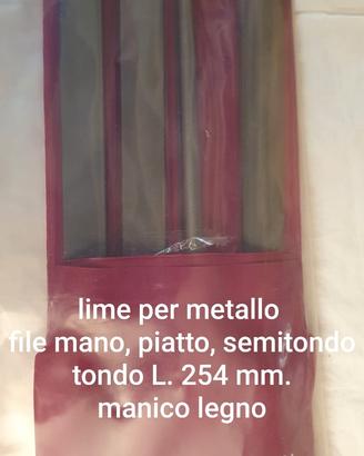 Lime per metallo