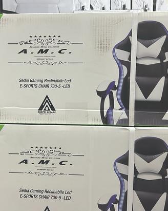 SEDIA DA GAMING CON LED