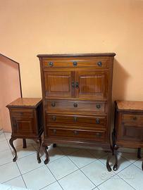 trittico secreter e comodini primi 900