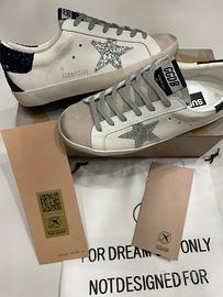 Golden goose super star glitter argento 39