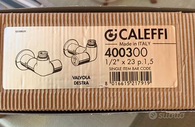 Coppia di valvole Caleffi × termoarredo (nuova)