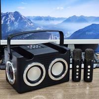 Karaoke portatile nero 16W - 2 microfoni