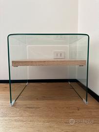 Mobiletto vetro/legno