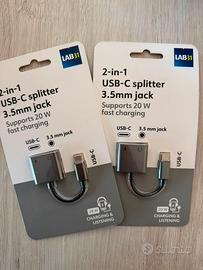 Adattatore USB C a jack
