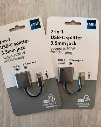 Adattatore USB C a jack