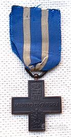 Croce merito guerra VITTORIO EMANUELE III in AOI