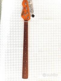 Vintage Icon Manico fretless basso mancino