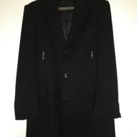 Cappotto lungo nero da uomo