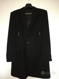 Cappotto lungo nero da uomo