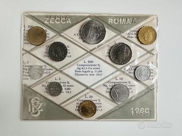 Divisionale 1980 senza argento, con medaglia