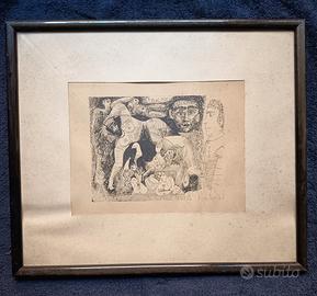 Pablo Picasso litografia datata "1 mai 1968 II".
