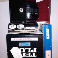 duplicatore di focale kenko e flash professionale 