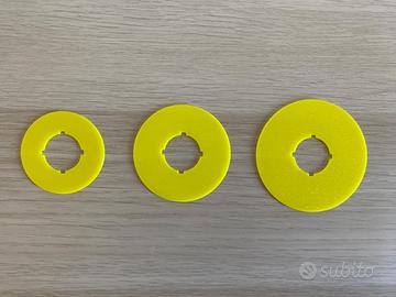 Dischetti Gialli per Pulsante Emergenza a Fungo