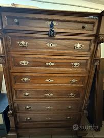 Cassettone antico - stile classico, decorato
