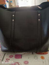 Borsa grande ecopelle nera Pimkie 