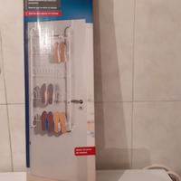 Scarpiera salva spazio in metallo da porta