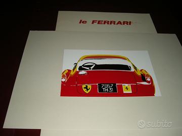 FERRARI LITOGRAFIE E ACQUERELLO 5 litografie