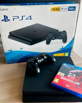 PS4 Slim 500 GB + Dualshock 4 originale + Giochi