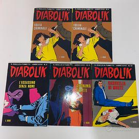 Fumetti Diabolik - Anno XXVI - N.4/4/3/5/12