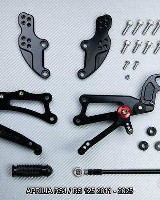 Pedane arretrate APRILIA RS4 / RS 125 2011 - 2025