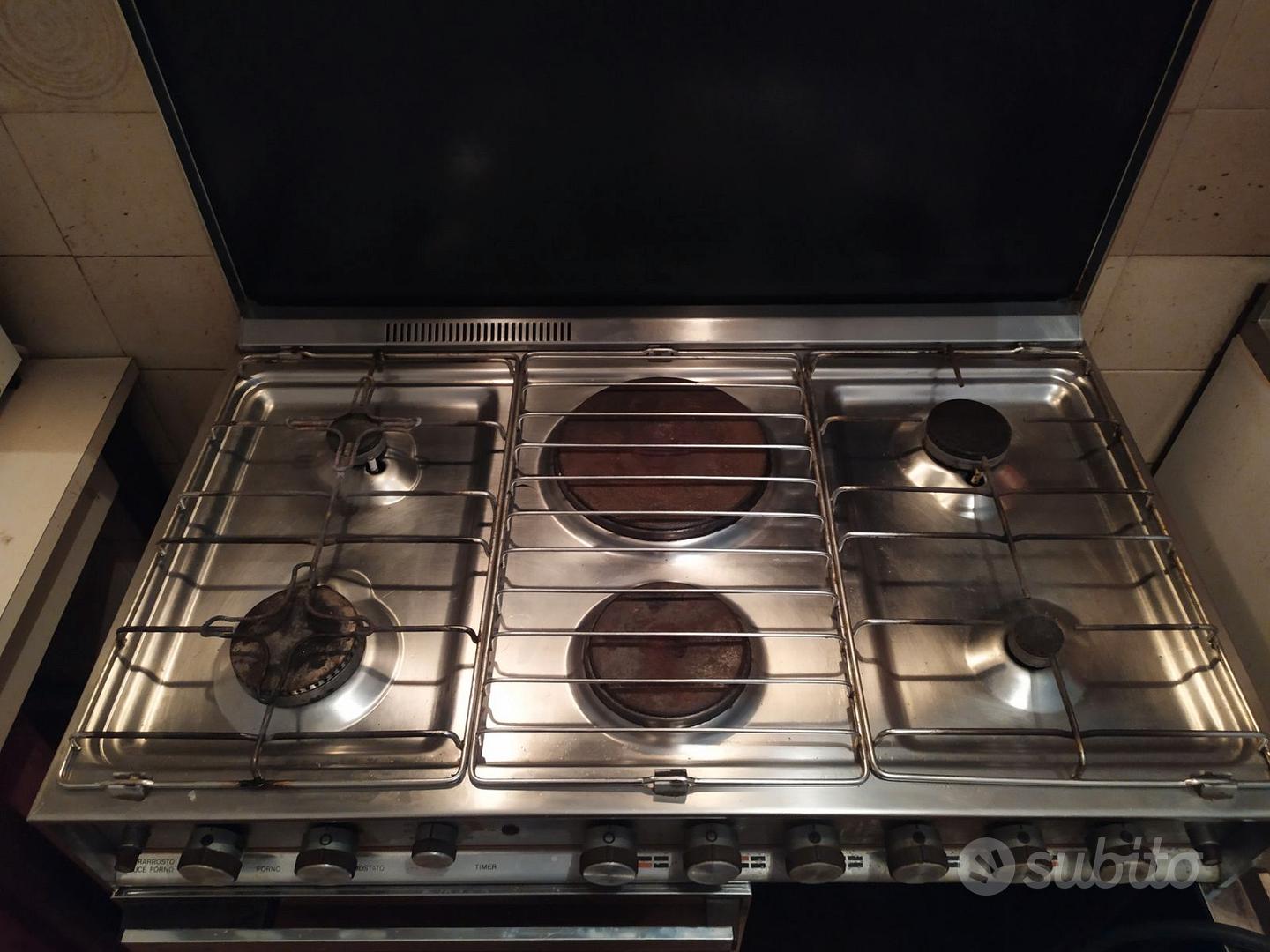 Rex Zanussi Castor Zoppas Griglia in Acciaio 2 Fuochi Cucina Gas 45,3 X