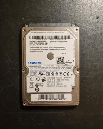 HDD SAMSUNG 320 GB 2,5" notebook SATA .
