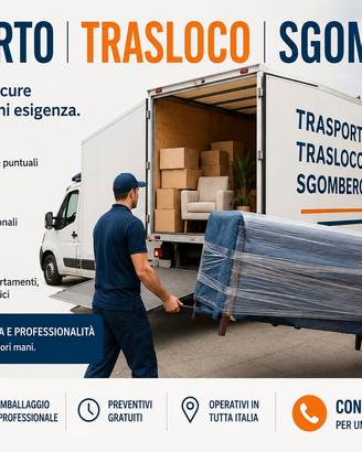 trasloco trasporto servizio discarica 