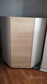 Pensile angolare Metod Ikea+anta effetto frassino