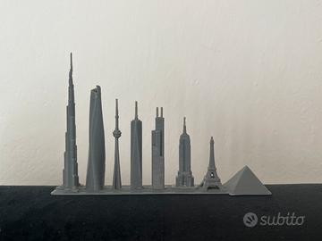 Grattacieli monumenti più alti del mondo 13 x 8 cm