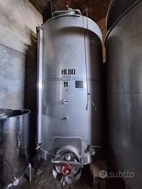 Cisterna in acciaio inox 80hl