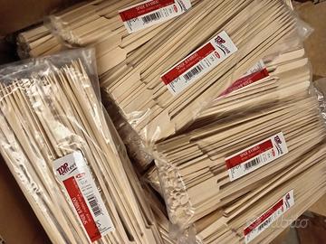 bacchette legno naturale e spiedini 10.000 pezzi