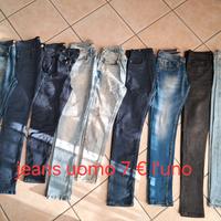 jeans uomo..7€ l'uno,  44 quasi tutti,vedi descriz