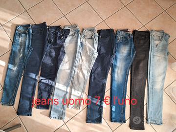 jeans uomo..7€ l'uno,  44 quasi tutti,vedi descriz