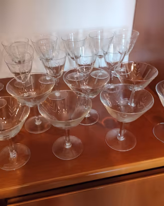 Set di 19 bicchieri vintage