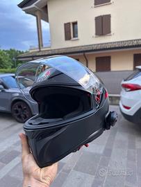 Casco integrale moto agv con interfono midland