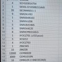 Materiale elettrico stock